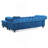 Sofa Chaise (Without Ottoman) , NAVY BLUE