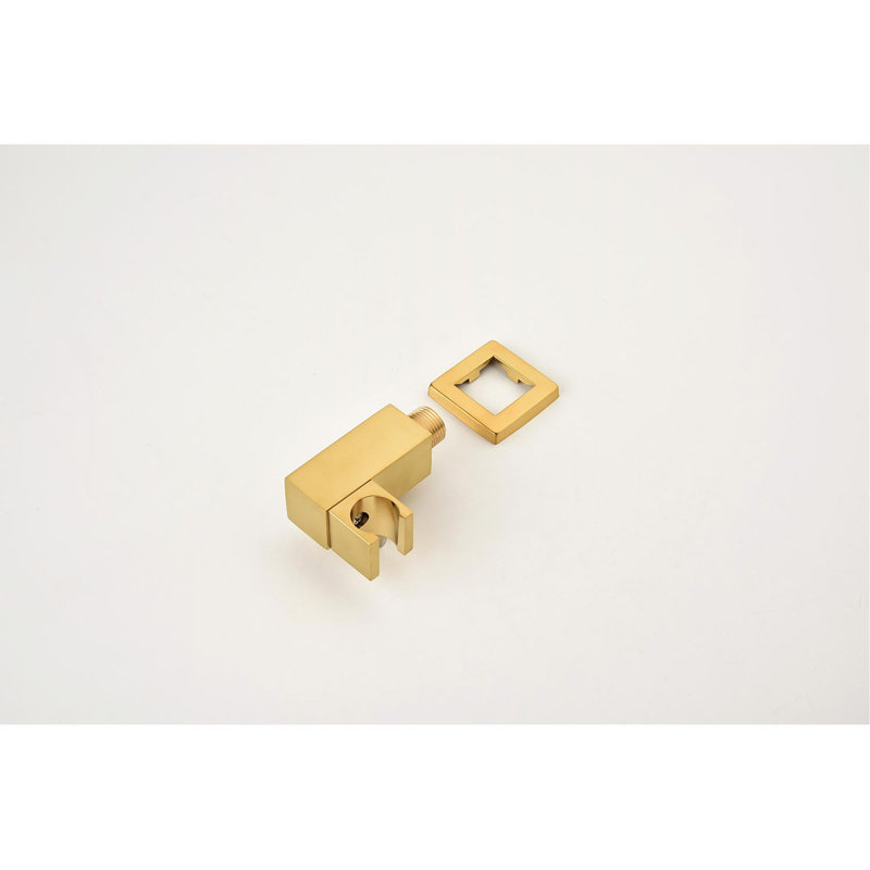 Wall Mounted Waterfall Rain Shower System, Brushed Gold