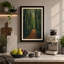 Path Through the Forest Scandinavian 1 Piece Wrapped Canvas Wall Art-173955826-173955825
