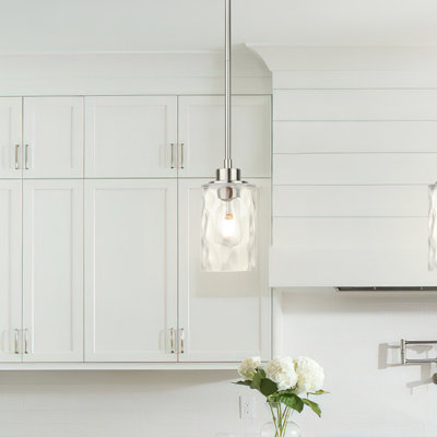 Mini-luminaire suspendu en verre à 1 lumière Pieternella