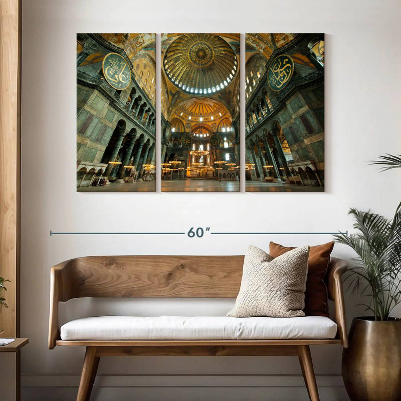 Nicci Inside Hagia Sophia, 32" H x 50" W