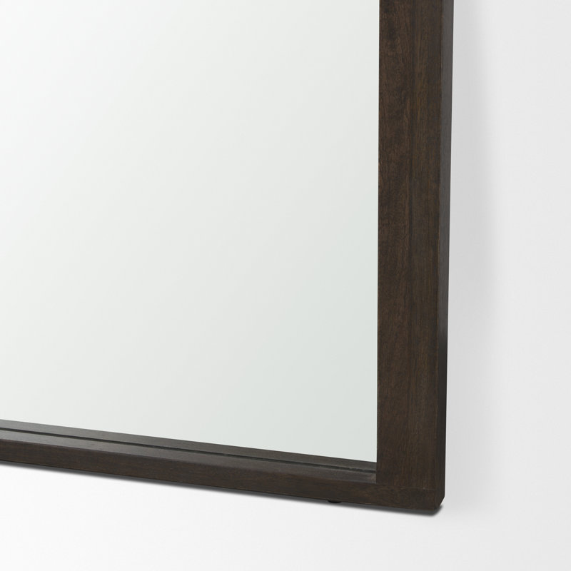 Miroir décoratif biseauté Vixe, Brun foncé, 72 po x 30 po
