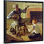 Norman Rockwell, le joueur de banjo, art mural sur toile-953040676-953040678