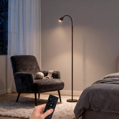 Lampe sur pied de précision avec poutre réglable et col-de-cygne flexible