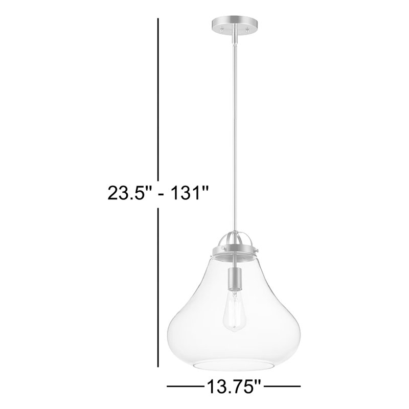 Luminaire suspendu simple 1 lumières Kiester