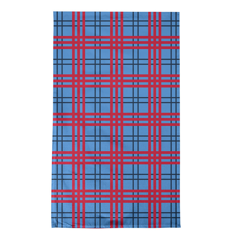 Torchon de luxe Tennessee, Mélange de coton, Bleu / rouge / marine