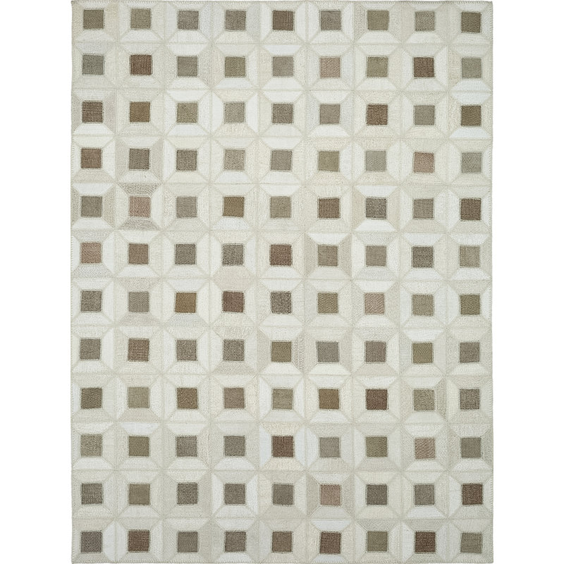Tapis beige tissé à la main Emete