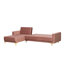 Dublin 3 Seater Velvet Corner Sofa -40900995