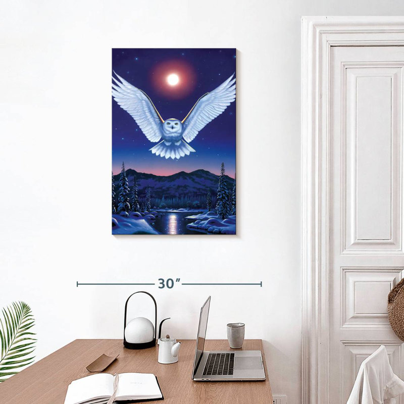 Brampt Moonlit Night Owl, 30" H x 20" W