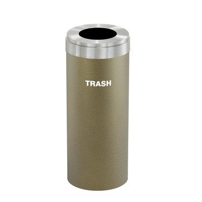Steel Open Kitchen Trash Can