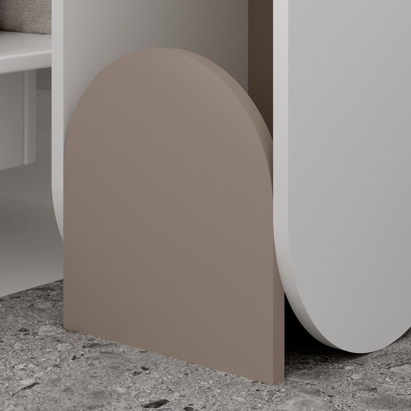 Table de chevet Chaniyah, Gris clair