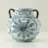 Approx.6 Inches Subtle Blue and White Vase with Two Decorative Handles