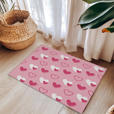 Tapis tressé Sweet Love Heart Designs