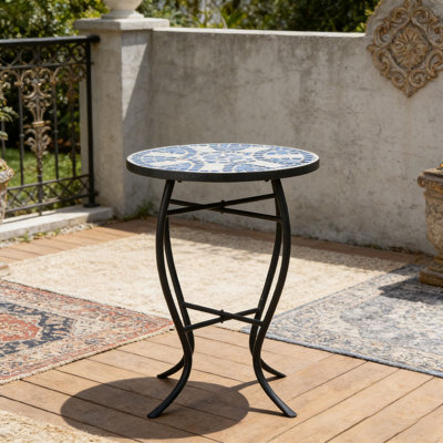 Table d'appoint d'extérieur ronde