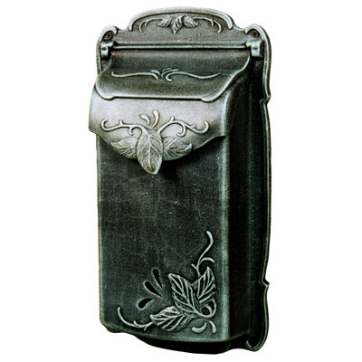 Floral Aluminum Wall Mounted Mailbox