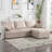 93.7” Sectional Sofa with ottoman-952721957