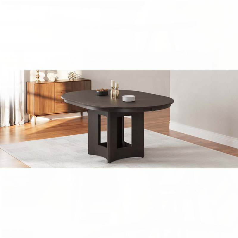 Table de salle à manger extensible Farmhouse, Noir