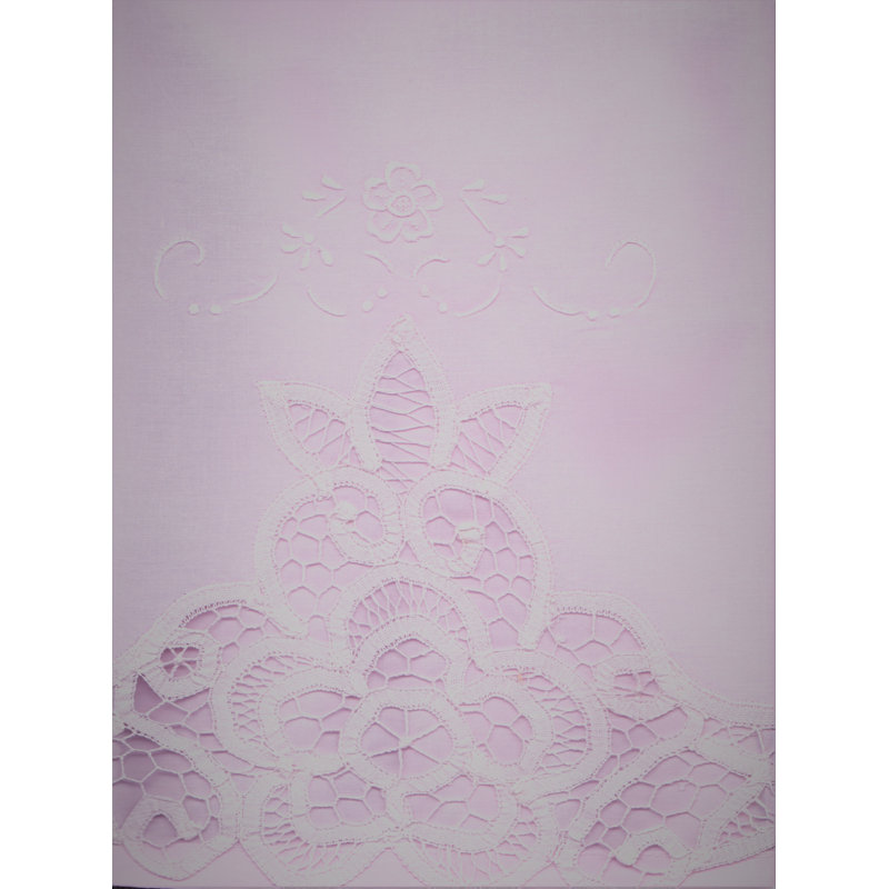 Drap-housse en percale de coton de qualité égyptienne à densité de tissage 200 fils, Rose pâle