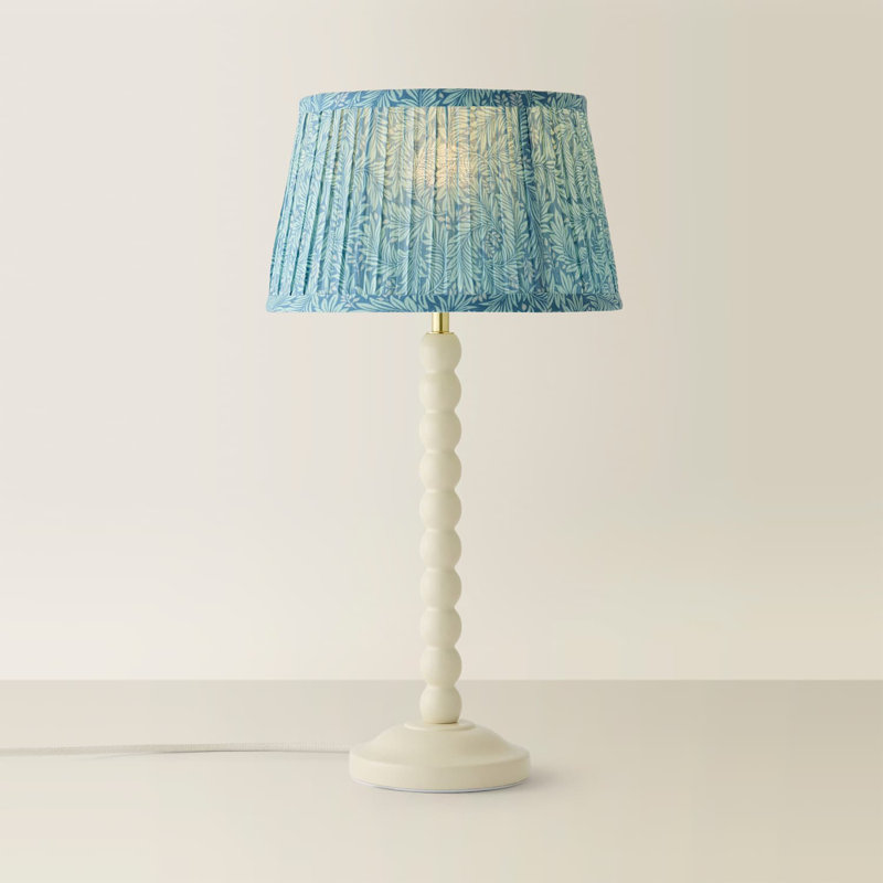 Herdis Wood Table Lamp, Cream