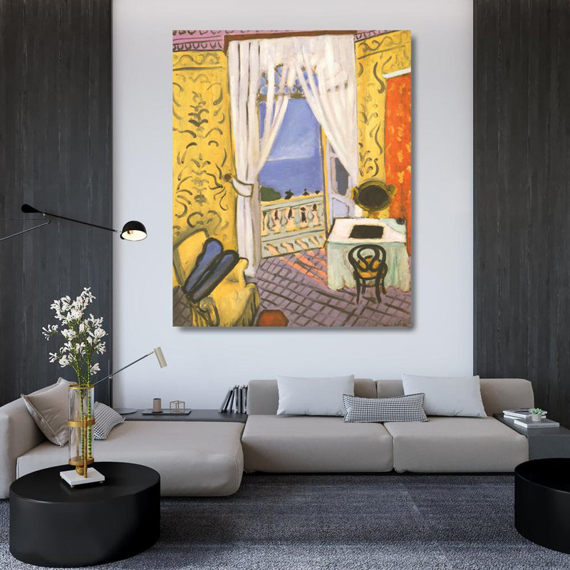 Intérieur avec étui pour violon, H 45 po x l 36 po