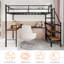 Lit mezzanine avec bureau en L, grand espace de rangement, structure robuste et conception silencieuse pour les familles en pleine croissance et les salles polyvalentes-721333261