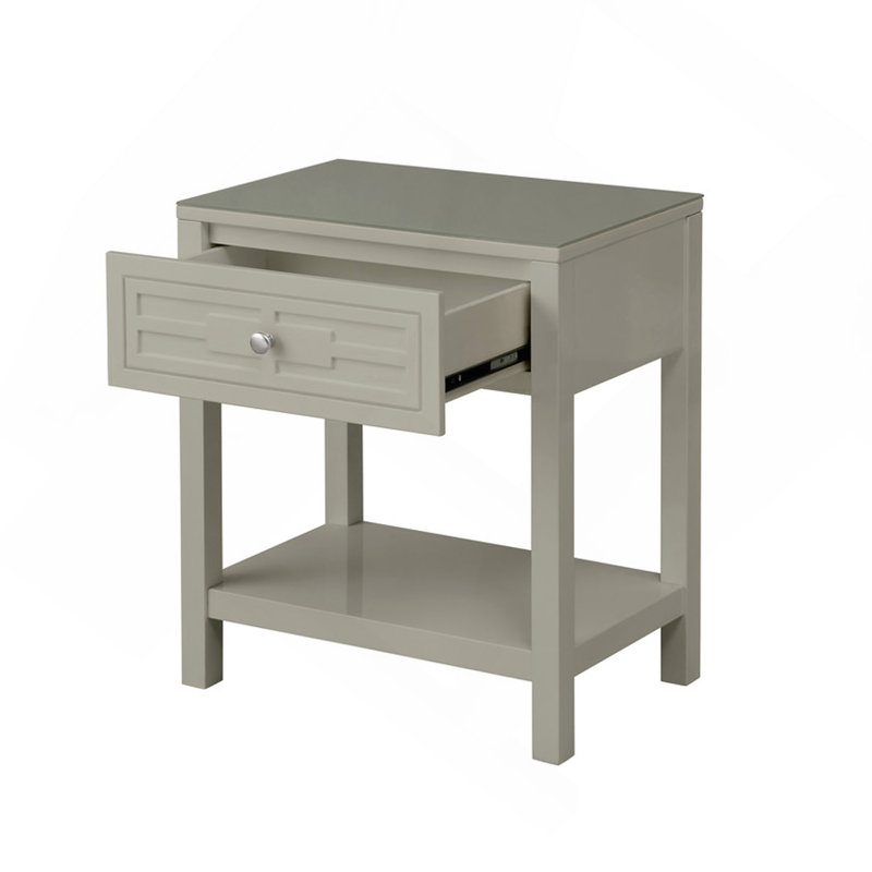 Table de chevet 23 po Taupe