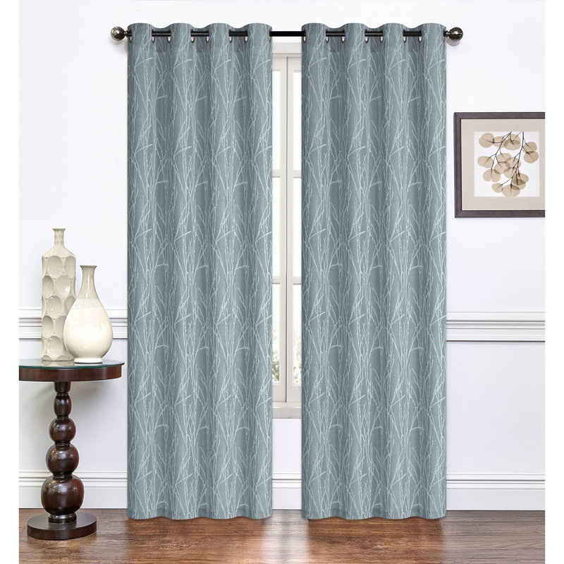 Room Darkening Curtain Single Panel, Blue