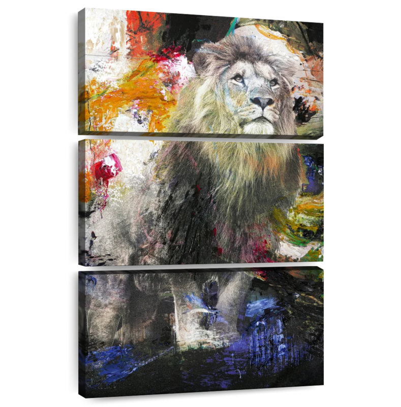 Brampt Glorious Lion, 74" H x 48" W