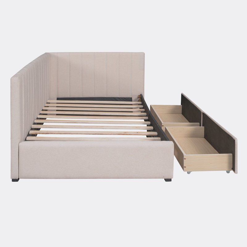 Structure du canapé-lit sans sommier, Beige