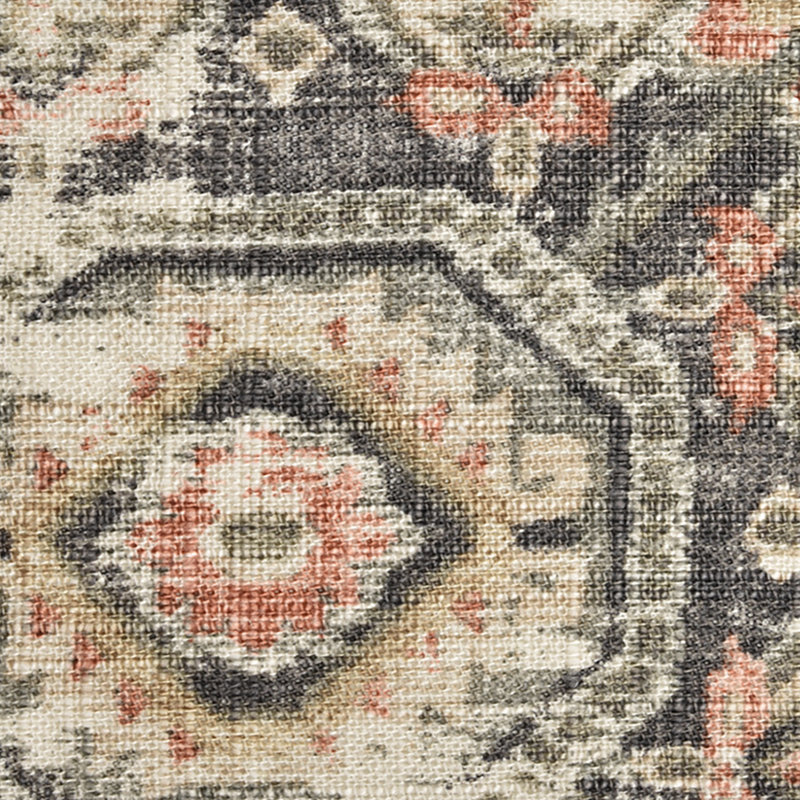 Carmen Linen Medallion Pattern Classic Modern Rustic Euro Sham 27x27 inch