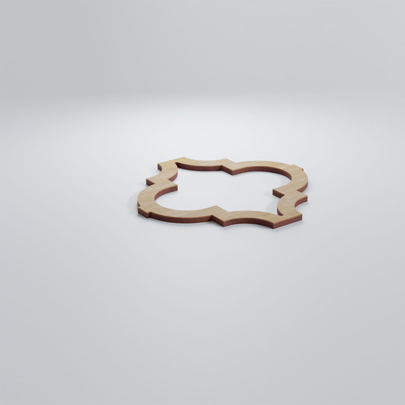 Birch 15" x 15" Decorative Fretwork Wall Panel