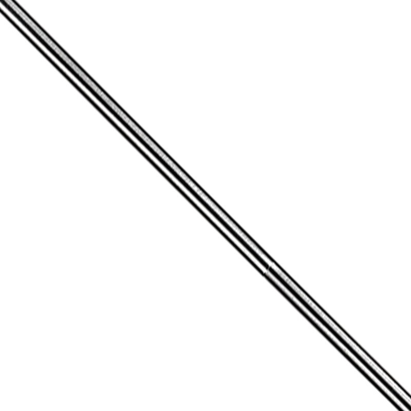 Tige d'accessoire en acier 12 po, Nickel antique