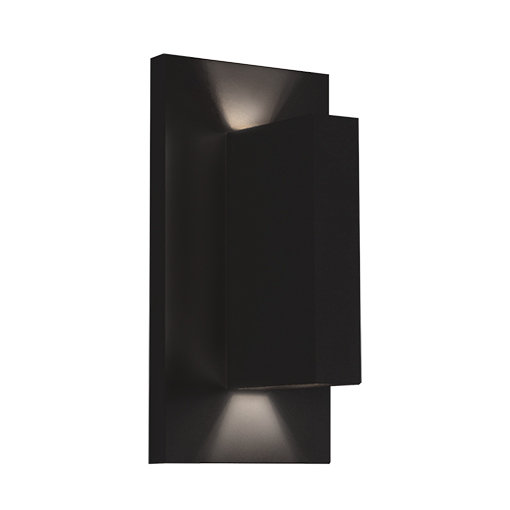 Vista 1 - Light LED Outdoor Flush Mount, Black