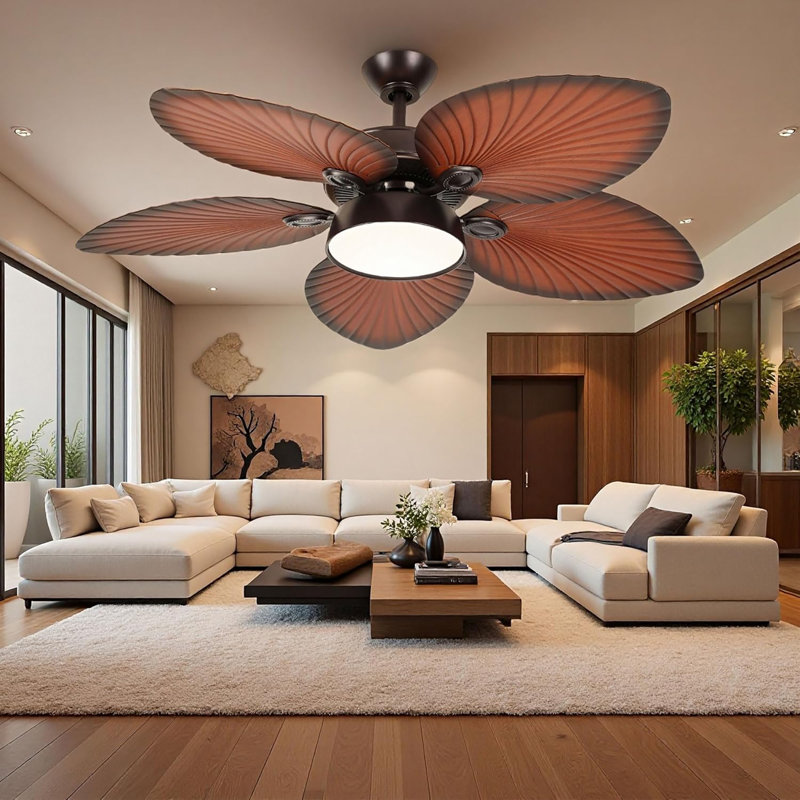 Ventilateur de plafond 52 po Tropical, Doré