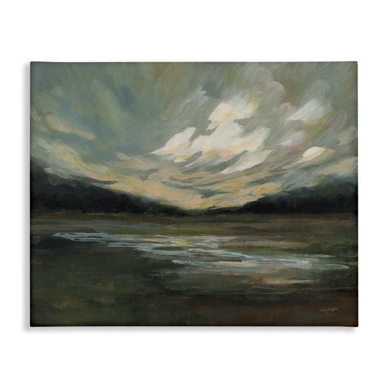 «Billowing Clouds Landscape» par Haley Knighten, H 36 po x l 48 po