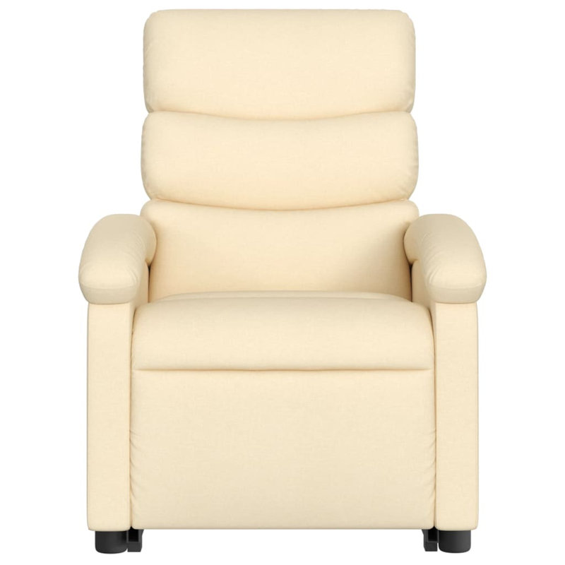 Fauteuil de massage inclinable électrique, Tissu crème