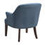 Chaise en contreplaqué bleu avec revêtement texturé et finition moderne en bois massif