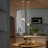 1-light Brass Pedant Light Vintage Pedant Lighting Kitchen Island Living Room