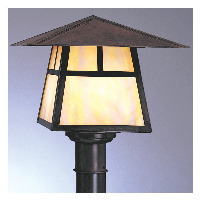 Carmel Lantern Head, 12" / Dart, Rustic Brown, Cream