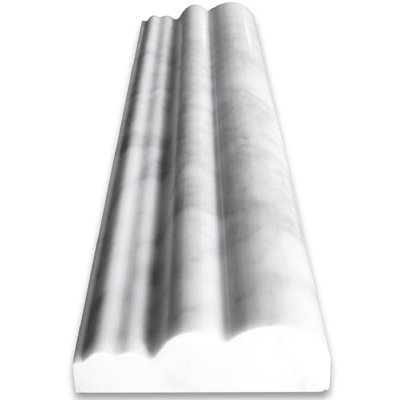 Carrara Trim Moulding 3" x 12" Marble Floor Use Tile
