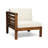 Wood Gazebo Chair In Beige With Water- Cushions And For Hosting