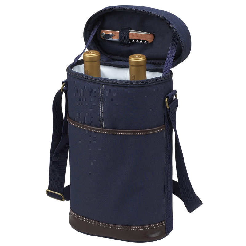 Two Bottle Carrier in Blue
