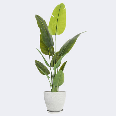 Pots de plantes ronds artificiels en résine
