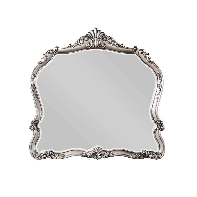 Miroir à cadre en bois, miroir irrégulier pour la maison