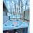 Canadian Spa Co 6 - Person 34 - Jet Acrylic Square Hot Tub with Ozonator and Built-in Speaker in White/Black