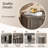 Fluted Storage Cabinet 2 Door with Drawer & Adjustable Shelf-482832036
