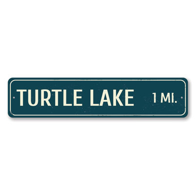 Plaque en aluminium Lake Distance
