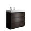 Meuble-lavabo 36 po - Finition noyer, lavabo blanc, rangement abondant, tiroirs, noyer d'aspect élégant, lavabo, modèle moderne-1574697658-1574697657-1574697660