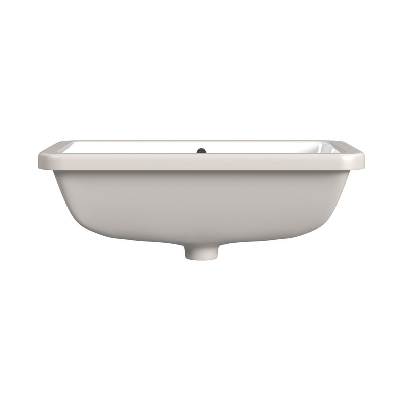 Cheviot Products Seville 14.625'' White Vitreous China Rectangular Bathroom Sink with Overflow