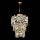 Windsor 13-Lt 3-Tier Crystal Chandelier - French Gold/Matte Black